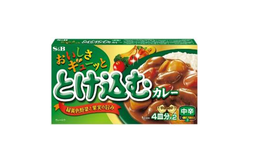 A-SB063 - S&B 辣咖喱 蔬菜&水果味 S&B BRAND VEGETABLE & FRUITS FLAVORED SPICY CURRY  140GX60